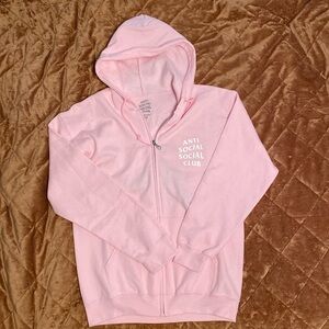 Anti Social Social Club Pink/White Sweatshirt